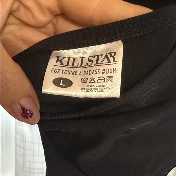 Killstar Black One Piece Swimsuit - Picture 3 of 3